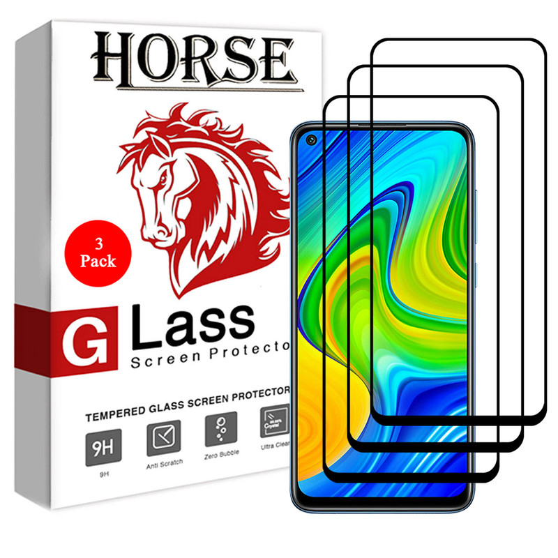 محافظ صفحه نمایش سرامیکی هورس مدل CRM مناسب برای گوشی موبایل شیائومی Redmi Note 9 بسته سه عددی | کالا برتری
