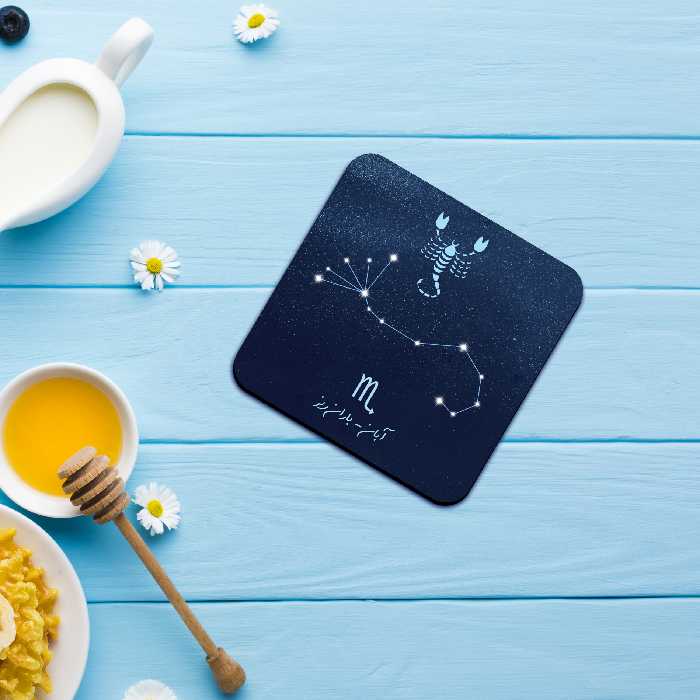 زیر لیوانی طرح آبان مدل ماه تولد