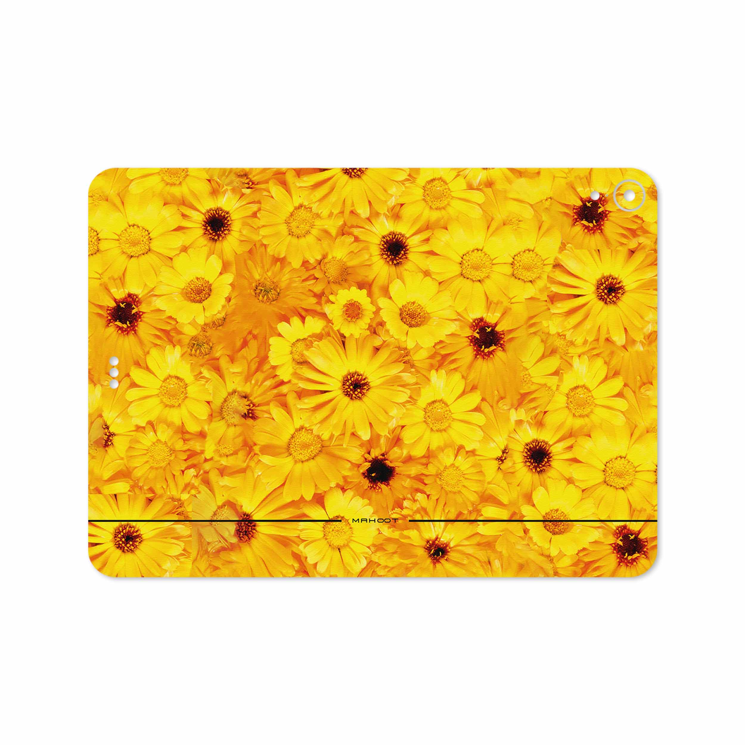 برچسب پوششی ماهوت مدل Yellow-Flower مناسب برای تبلت اپل iPad Pro 11 2018 A1934