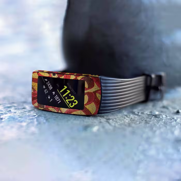 برچسب ماهوت طرح Nastaliq-6 مناسب برای ساعت هوشمند سامسونگ Galaxy Gear Fit 2 Pro