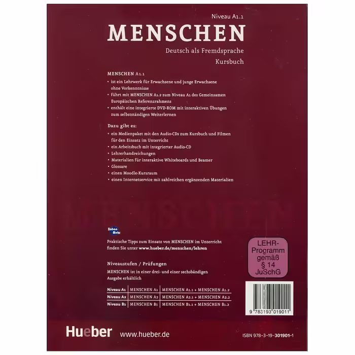 کتاب menschen A1.1 اثر جمعی از نویسندگان انتشارات زبان مهر