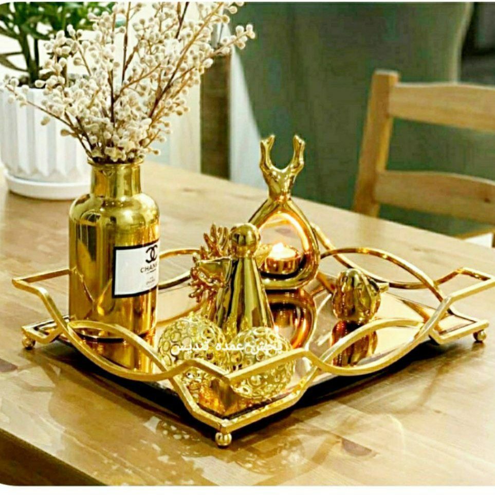 سینی کف آیینه طرح لبخند