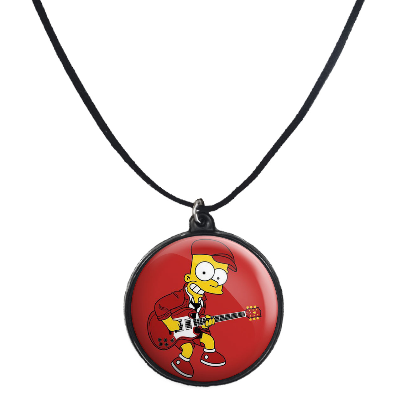 گردنبند پرمانه طرح سیمپسون ها کد pmb.21309 مدل دو طرفه