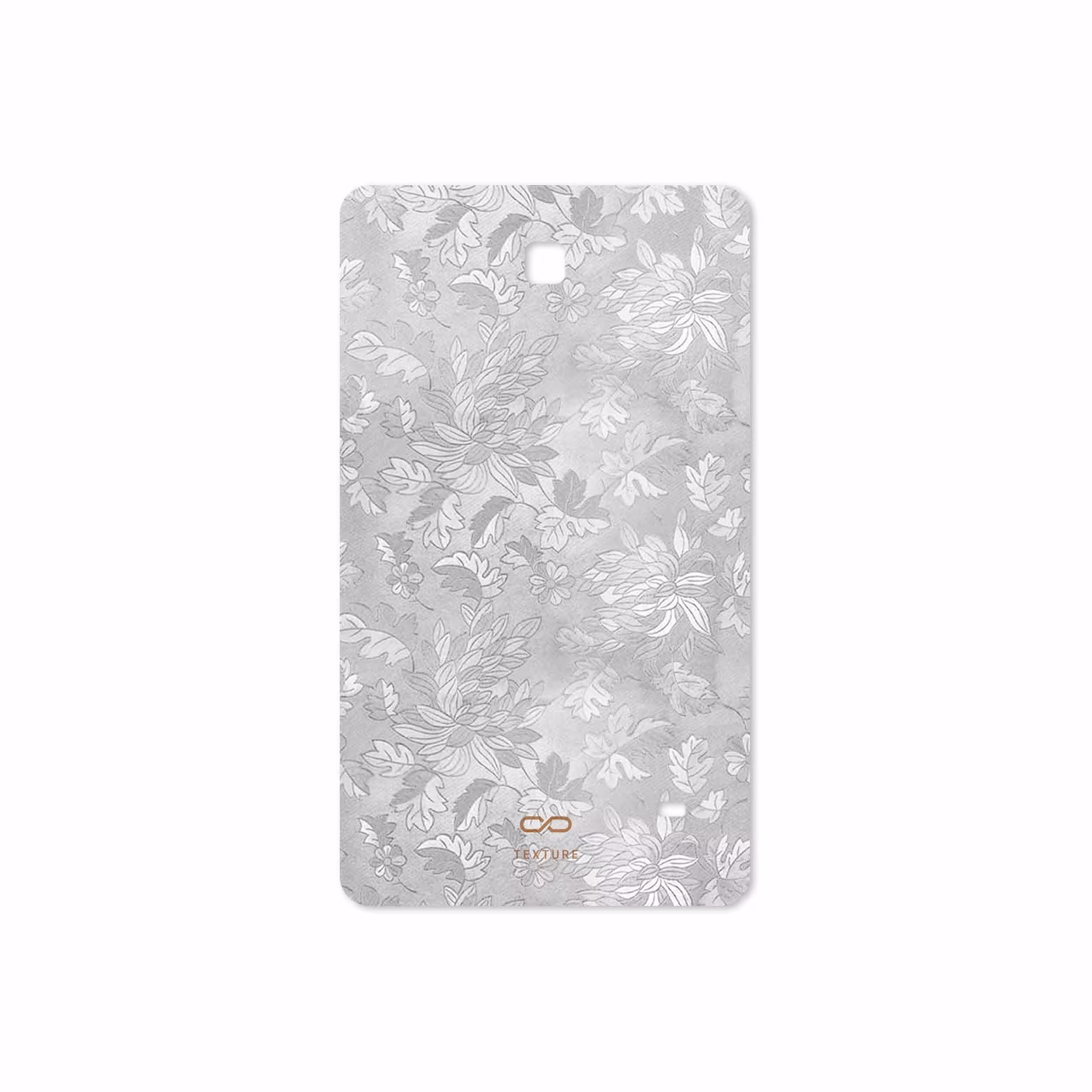 برچسب پوششی ماهوت مدل Silver-Wildflower مناسب برای تبلت سامسونگ Galaxy Tab 4 7.0 2014 T231