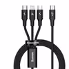 کابل USB-C به USB-C / لایتنینگ / microUSB باسئوس مدل CAMLT-SC01 طول 1.5 متر