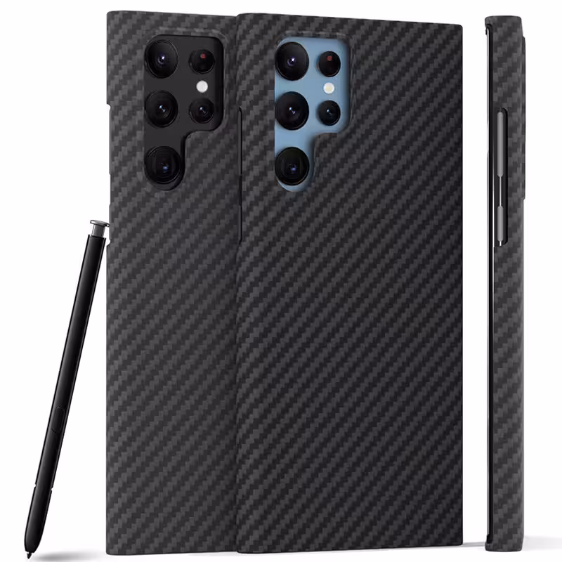 قاب فیبر کربن گوشی Samsung Galaxy S22 Ultra مدل Skin از برند Berlia