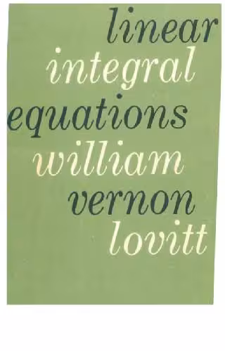 خرید و دانلود نسخه کامل کتاب Linear Integral Equations