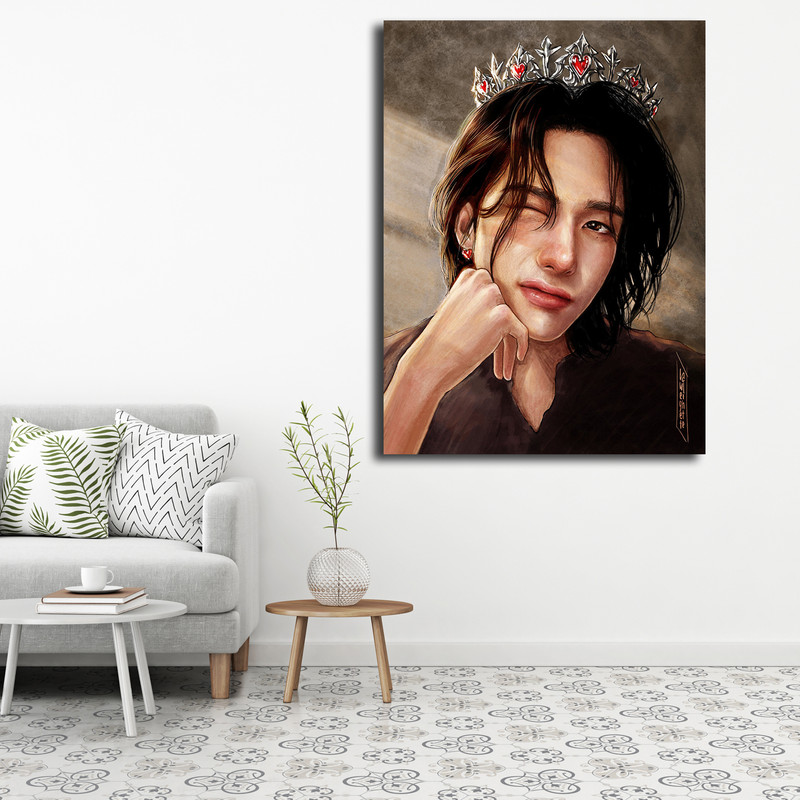 تابلو شاسی مدل stray kids fanart کد 42 | دنیای قاب