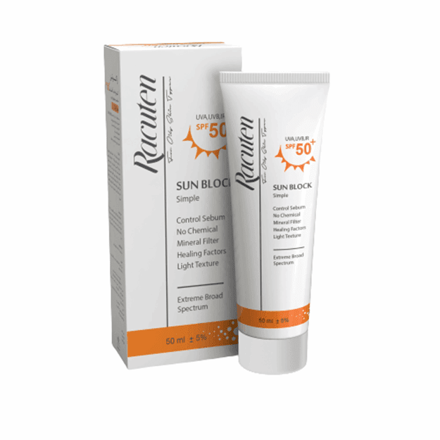 راکوتن کرم ضد آفتاب بی رنگ فاقد چربی 50 میل INVISIBLE SUN BLOCK