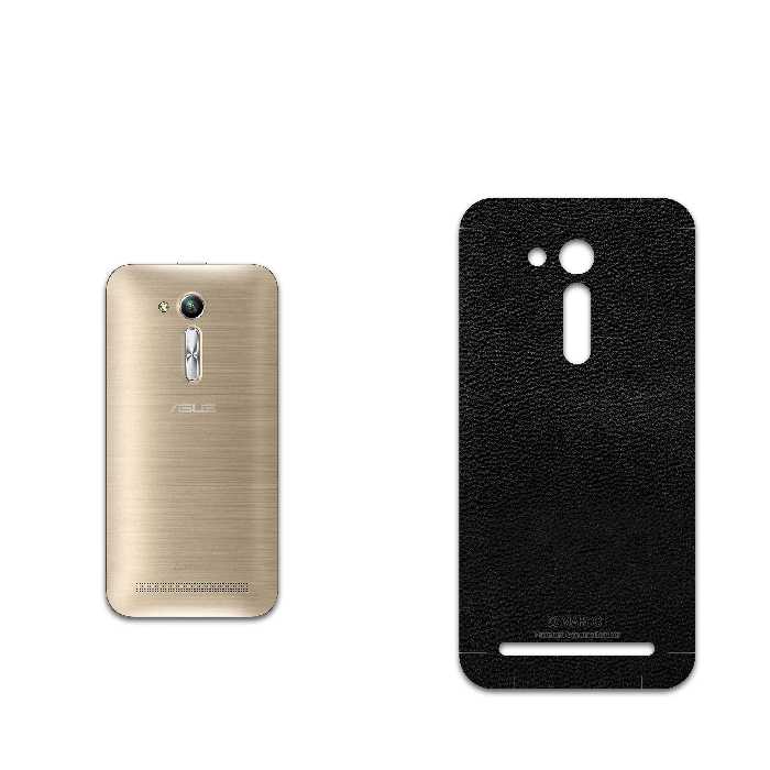 برچسب پوششی ماهوت مدل Black-Leather مناسب برای گوشی موبایل ایسوس Zenfone Go