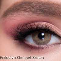 لنز چشم عسلی Exclusive channel Brown  لابلا  Labella