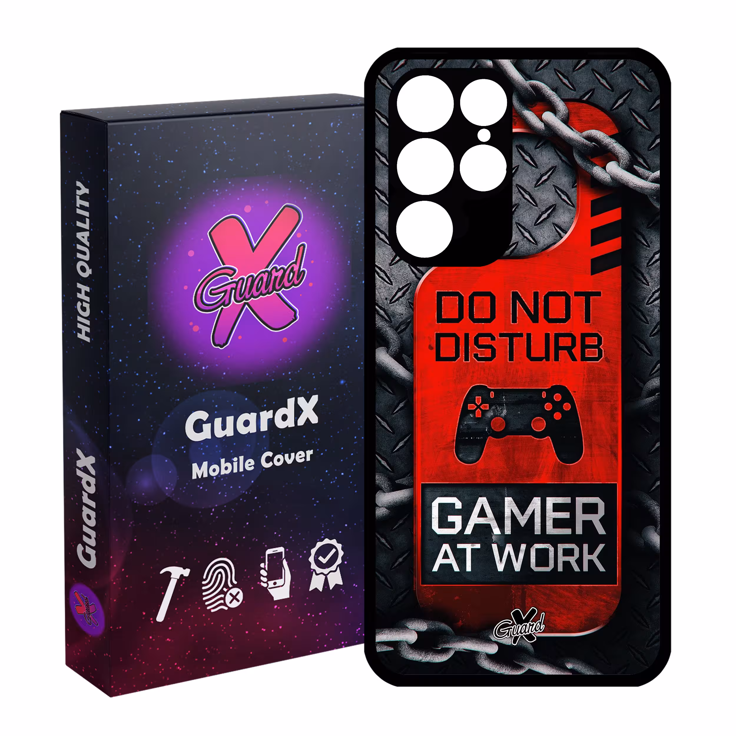 کاور گارد ایکس طرح Gamer مدل Glass10001 مناسب برای گوشی موبایل سامسونگ Galaxy S22 Ultra