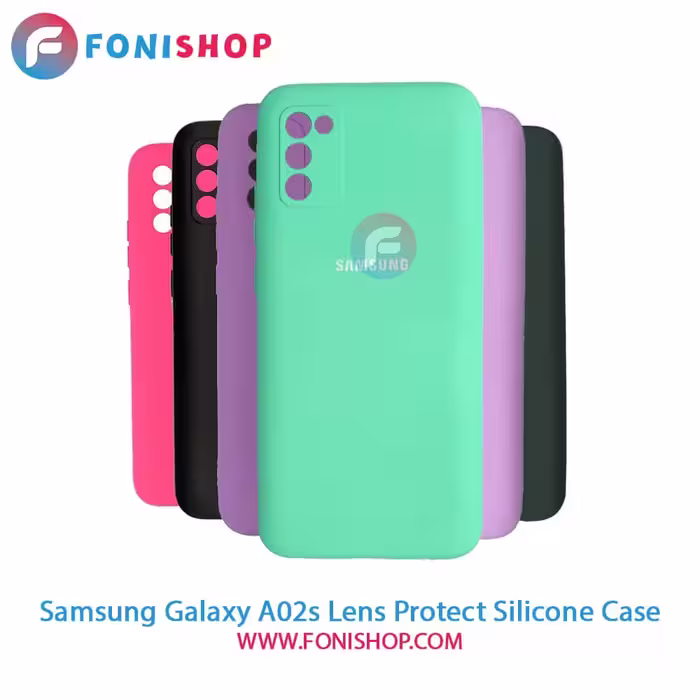 قاب سیلیکونی محافظ لنزدار گوشی سامسونگ Samsung Galaxy A02s