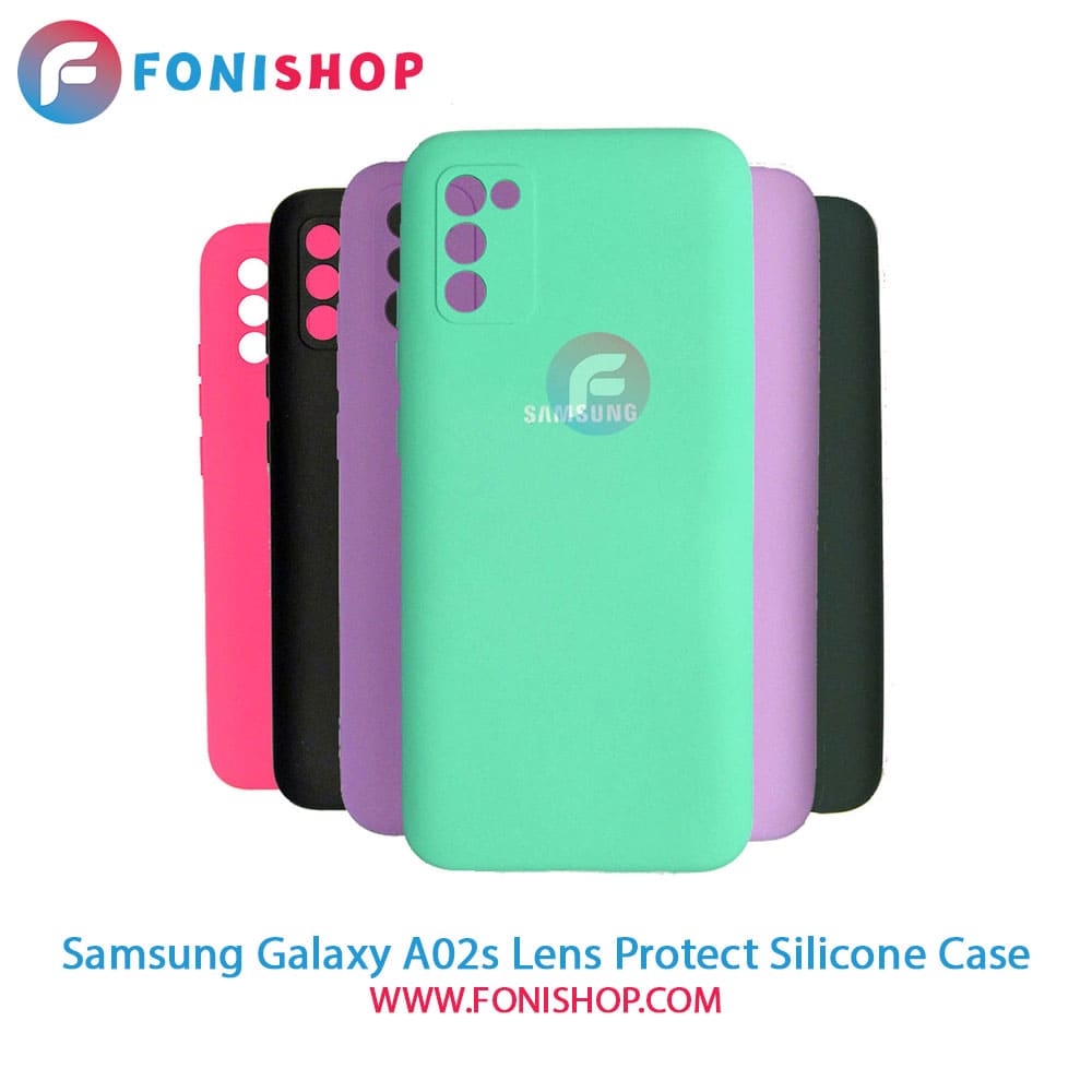 قاب سیلیکونی محافظ لنزدار گوشی سامسونگ Samsung Galaxy A02s