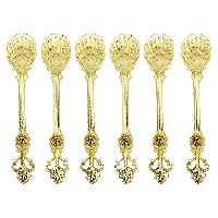 قاشق چای خوری مدل نگینی GHN 03 بسته 6 عددی 