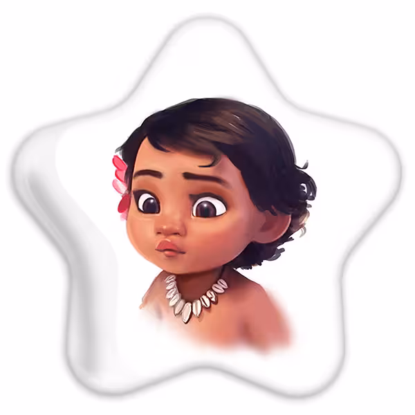 پیکسل خندالو طرح موآنا مدل ستاره ای کد 3383