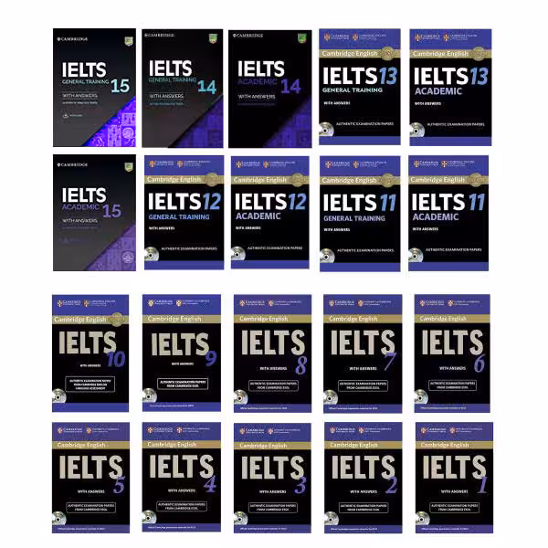 کتاب Cambridge English IELTS اثر جمعی از نویسندگان انتشارات زبان مهر 20 جلدی