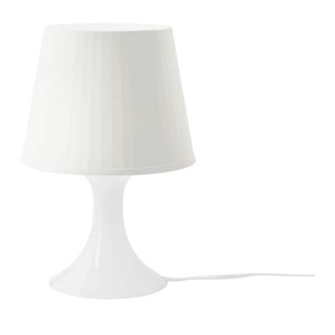 آباژور رومیزی آیکیا مدل LAMPAN. سفید. ارتفاع 29سانتیمتر. کدمحصول400.554.20