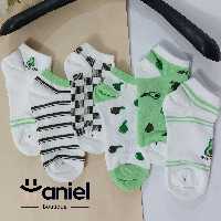 جوراب مچی سبزرنگ 100 درصد نخ پنبه