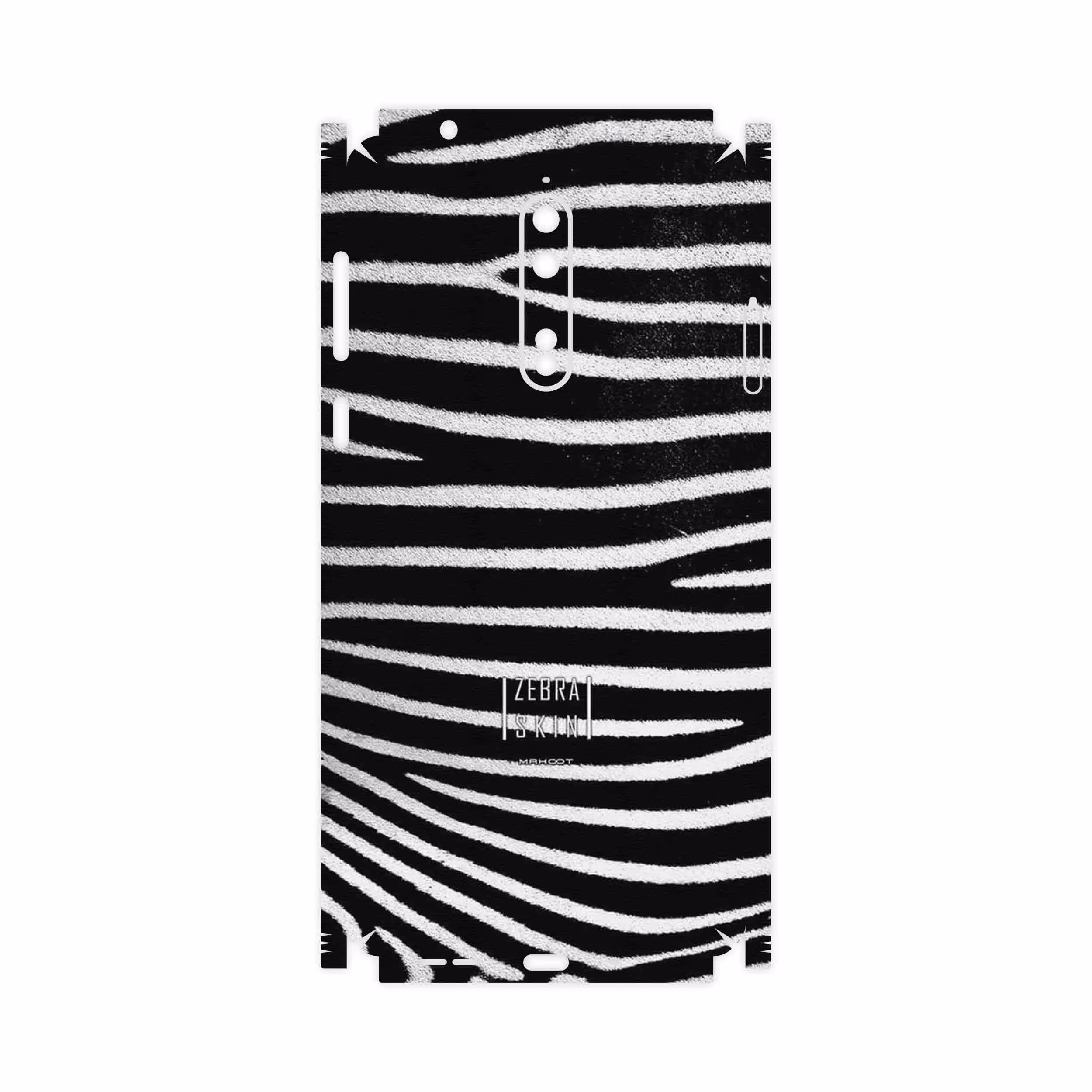 برچسب پوششی ماهوت مدل Zebra Skin-FullSkin مناسب برای گوشی موبایل نوکیا 8