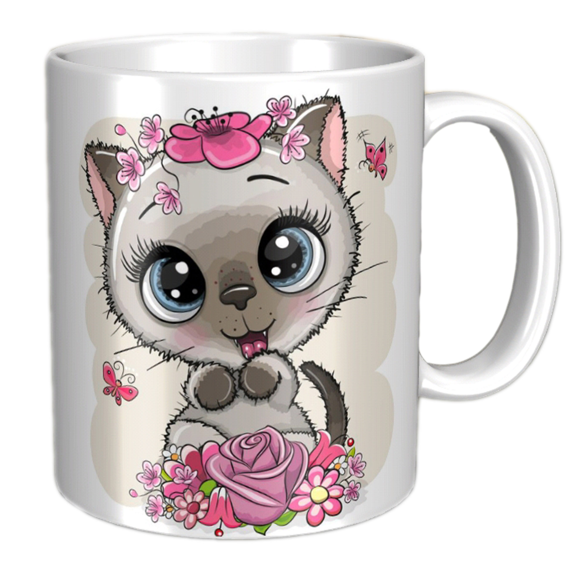 ماگ مدل گربه ملوس کد 1001