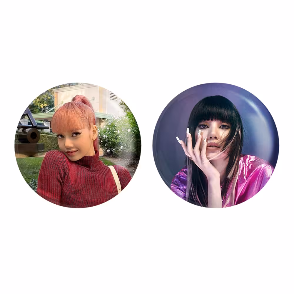 پیکسل خندالو مدل لیسا بلک پینک کد 1428314278 مجموعه 2 عددی