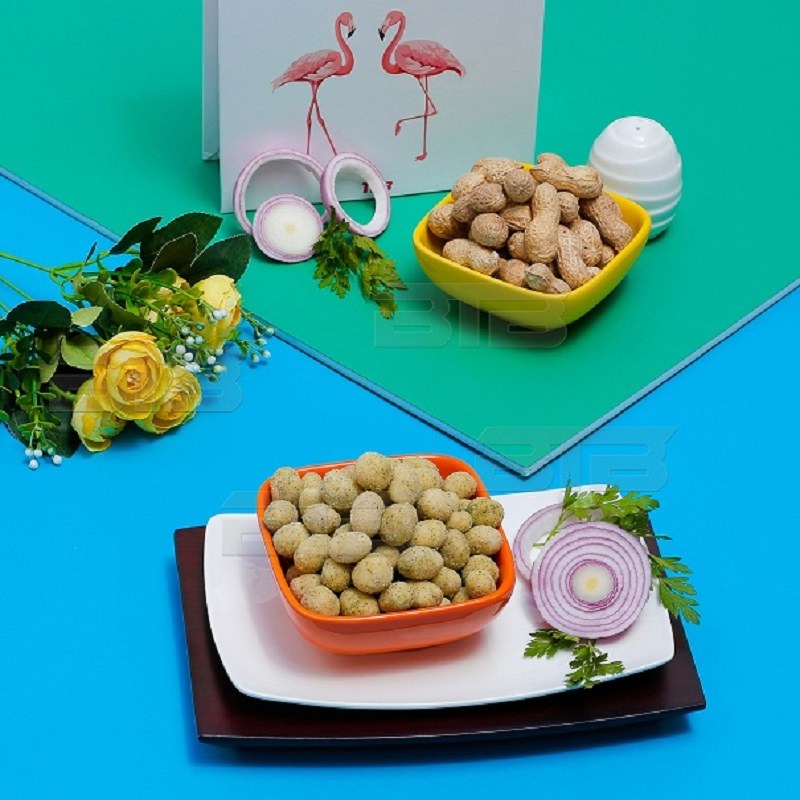 بادام زمینی روکش دار طعم پیازجعفری 500 گرمی