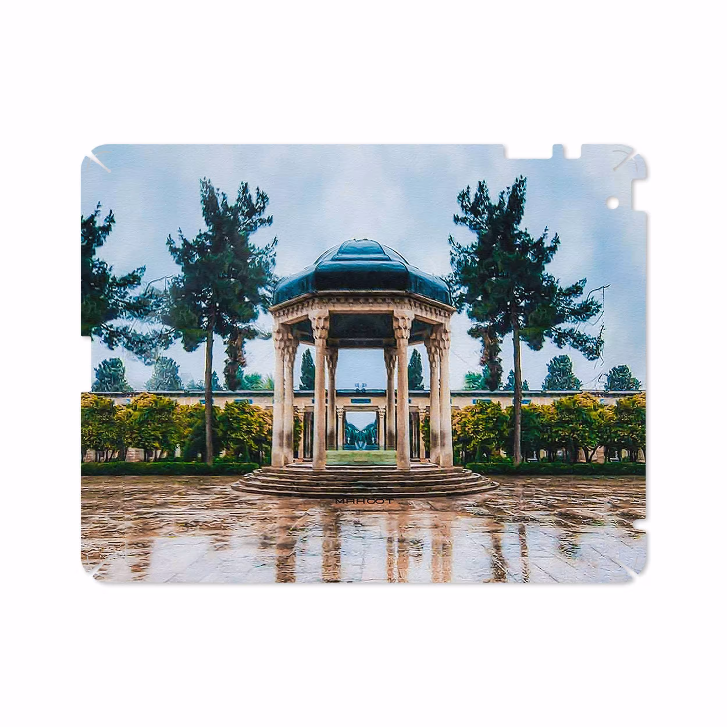 برچسب پوششی ماهوت مدل HAFEZ-Tomb مناسب برای تبلت اپل iPad 2 2011 A1397