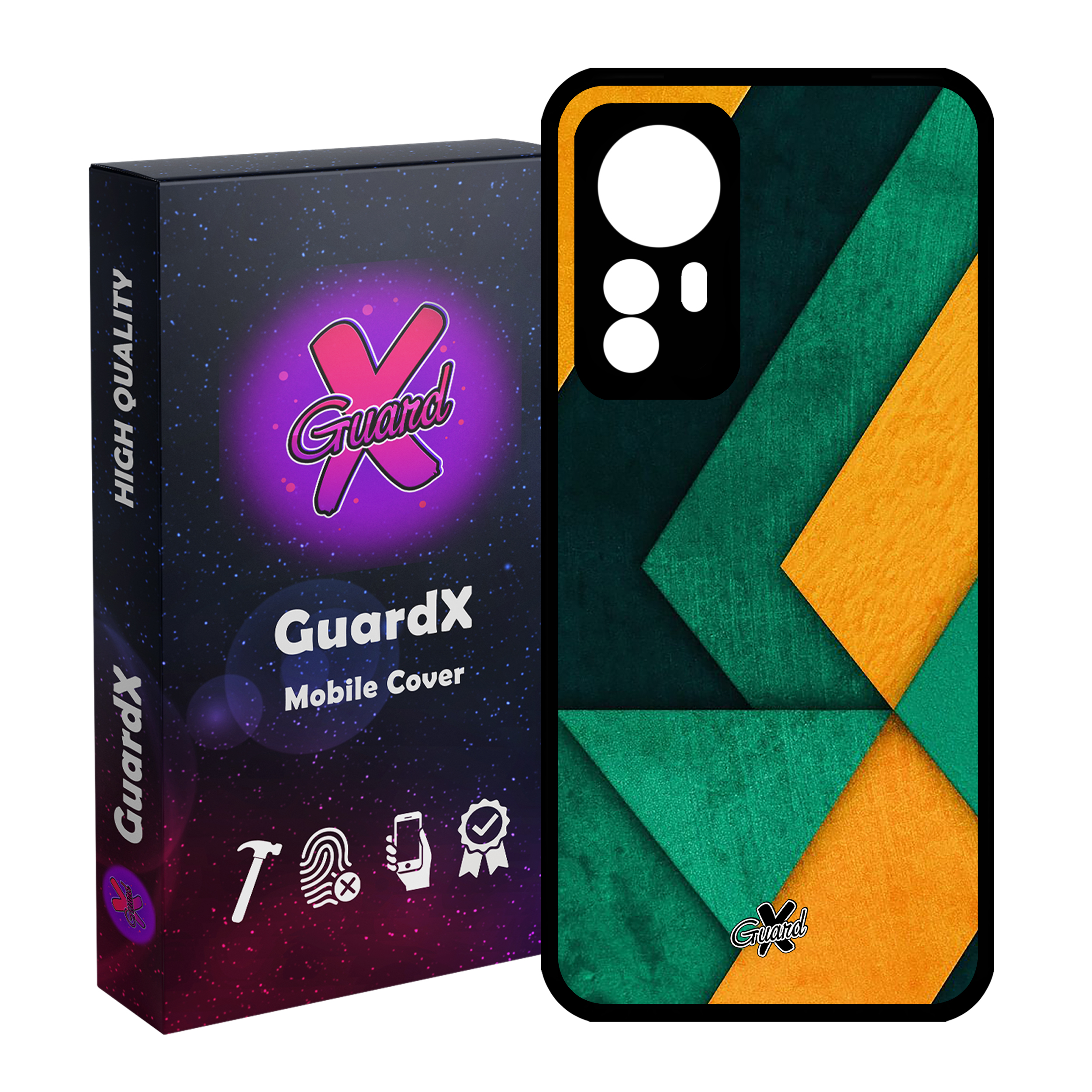 کاور گارد ایکس طرح Shape مدل Glass10329 مناسب برای گوشی موبایل شیائومی Mi 12/Mi 12X/Mi 12S