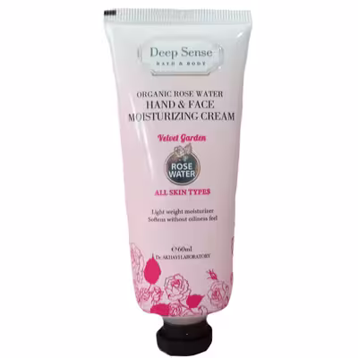کرم مرطوب کننده دیپ سنس مدل Rose Water حجم 60 میلی لیتر