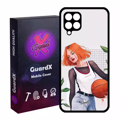 کاور گارد ایکس طرح Girl مدل Glass10338 مناسب برای گوشی موبایل سامسونگ Galaxy A12