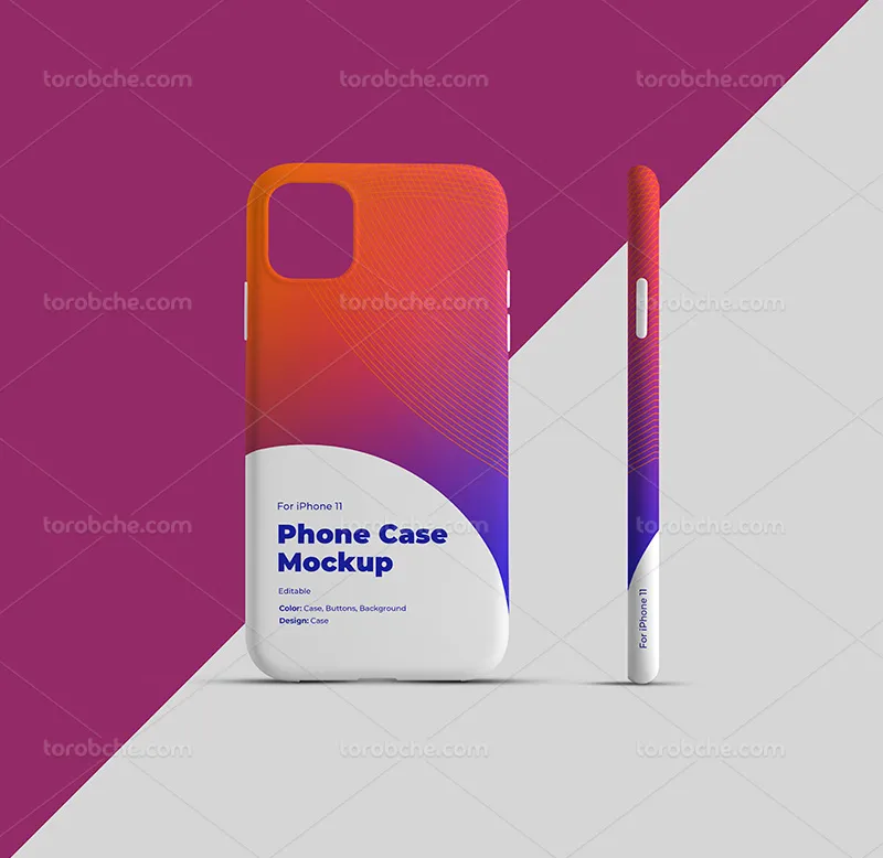 موکاپ PSD قاب گوشی | گرافیک با طعم تربچه