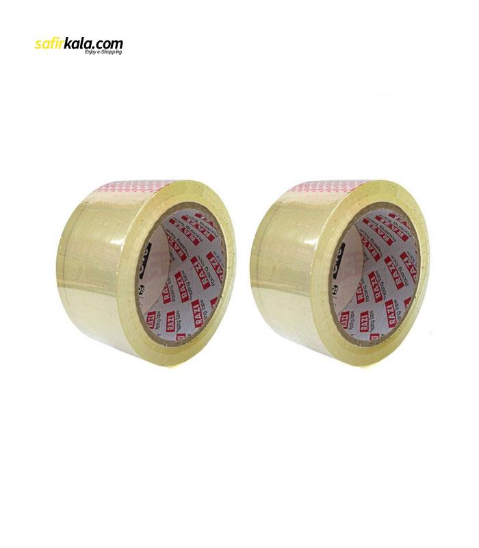 چسب پهن رازی مدل Falcon عرض 4.8 سانتی متر بسته 2 عددی