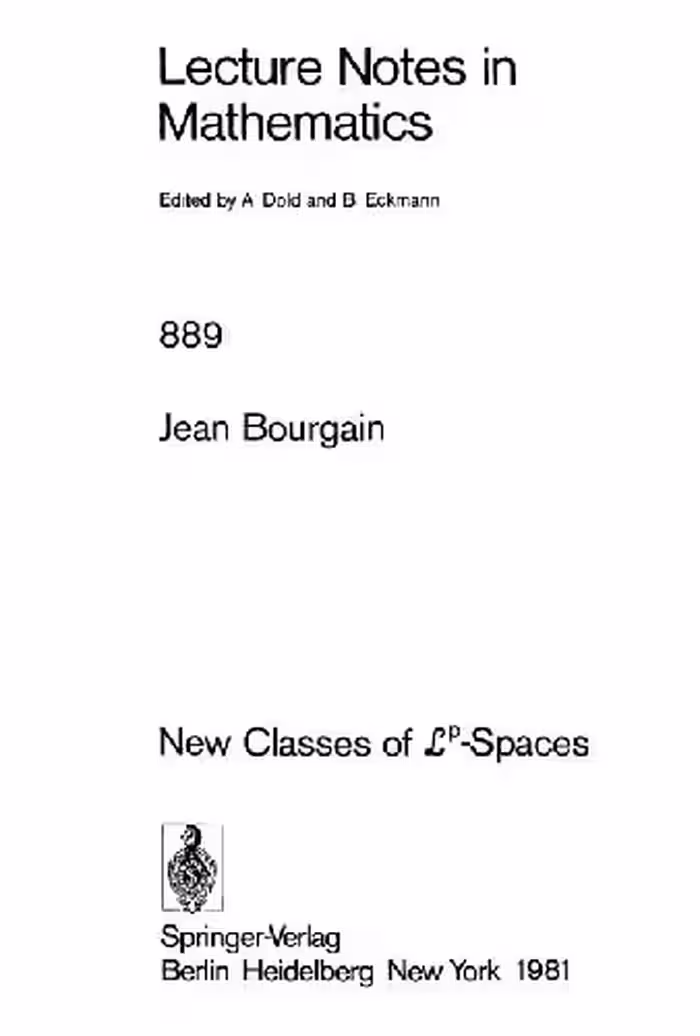خرید و دانلود نسخه کامل کتاب New Classes of Lp-Spaces