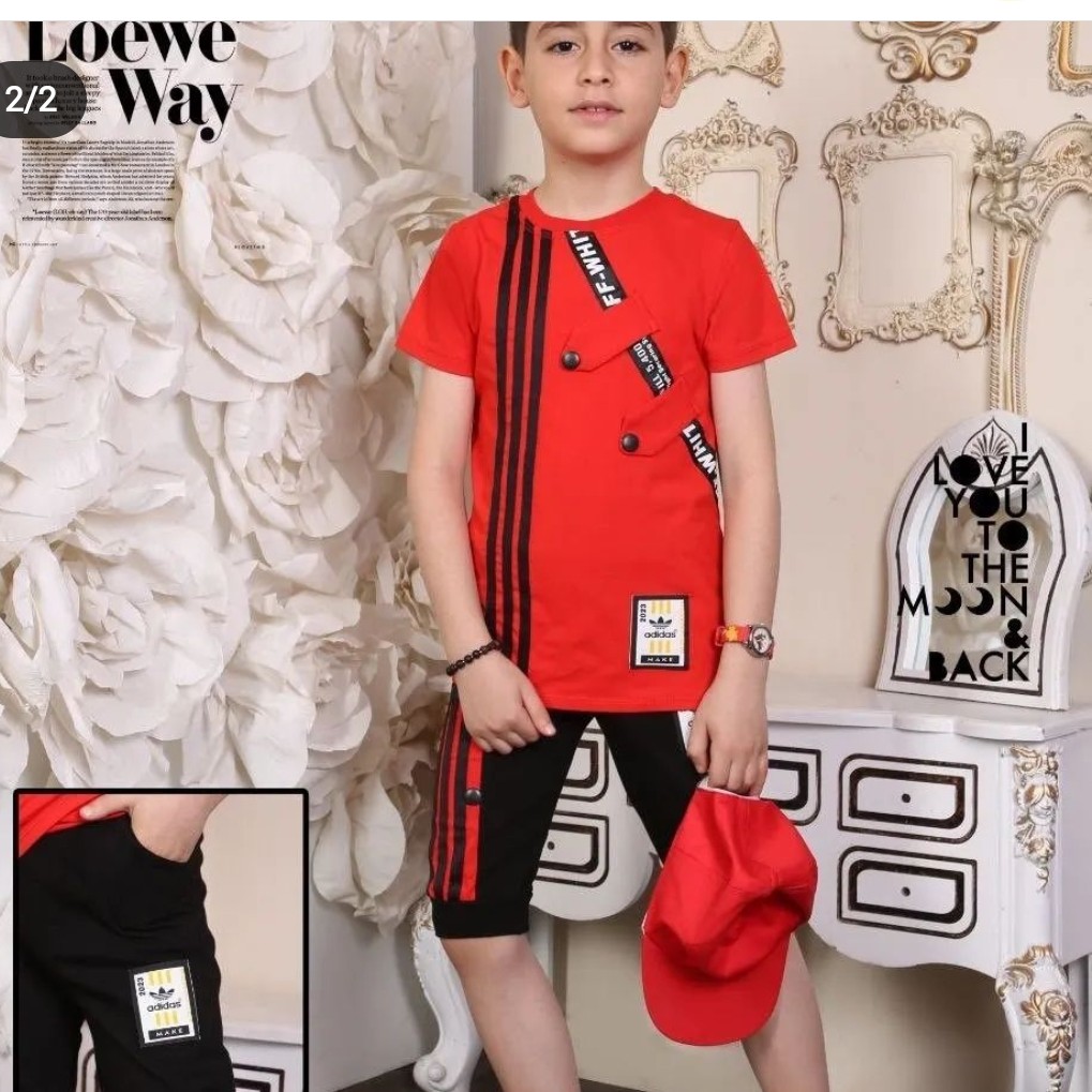 تی شرت شورتک پنبه لاکرا  دار پسرانه عاااالی سایز 45.50.55.60