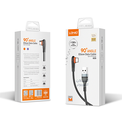 کابل شارژ موبایل و تبلت الدینو تایپ سی مدل LS561 - دوسو آی تی