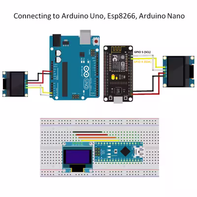 ماژول صفحه نمایش OLED مدل I2C کد 2