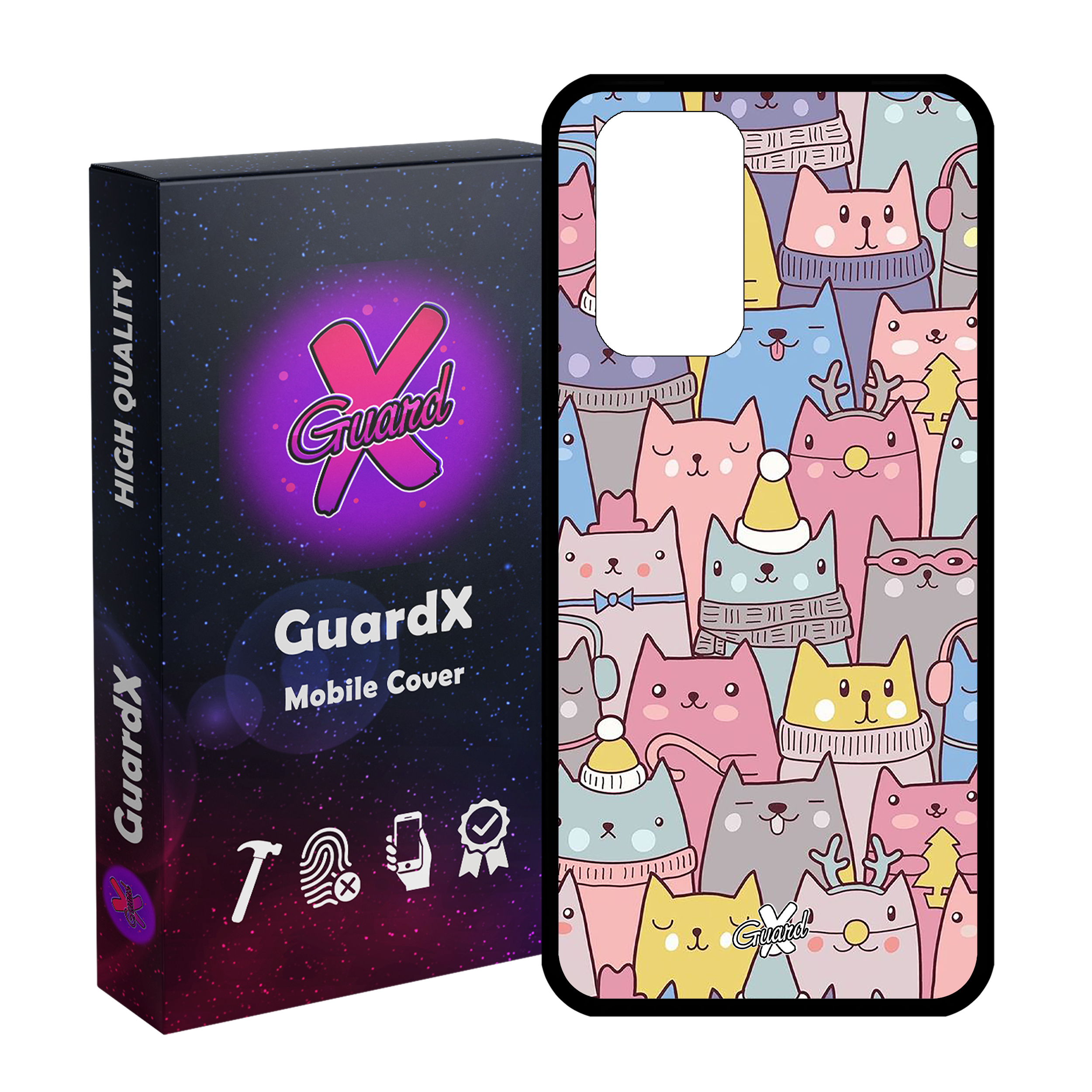 کاور گارد ایکس طرح Cat مدل Glass10074 مناسب برای گوشی موبایل شیائومی Redmi Note 10 Pro / Note 10 Pro Max