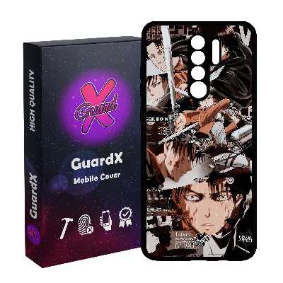 کاور گارد ایکس طرح لیوای انیمه مدل Glass10486 مناسب برای گوشی موبایل شیائومی Redmi 9/Redmi 9 Prime/Poco M2