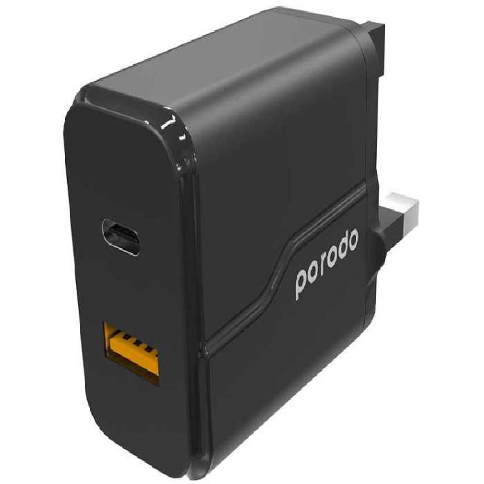 شارژر دیواری فست شارژ 18 وات پرودو مدل PD-18PDUK