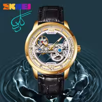 خرید ساعت مردانه چرمی مارک اسکمی مدل m031 اتومات بدون نیاز به باطری موتور خطی رنگ ثابت کیفیت عالی کد 1916435 - ردگل