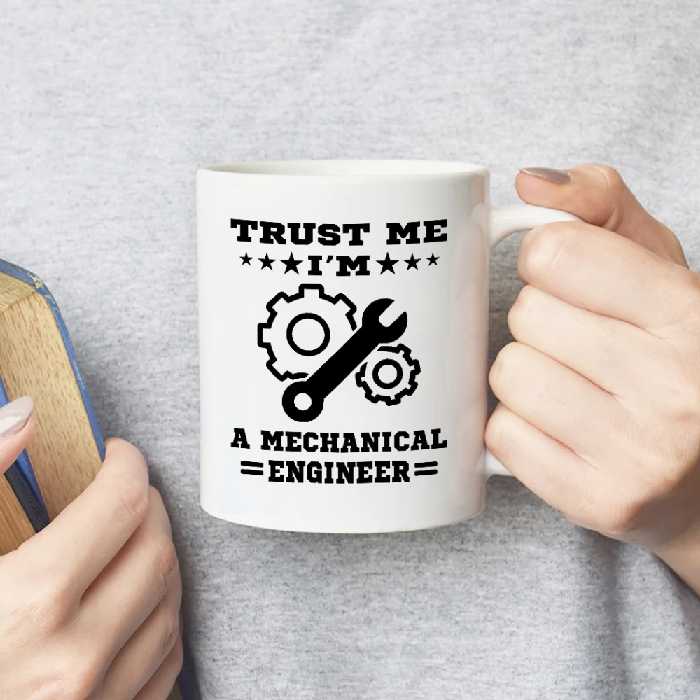 ماگ طرح دانشجو مهندسی مکانیک