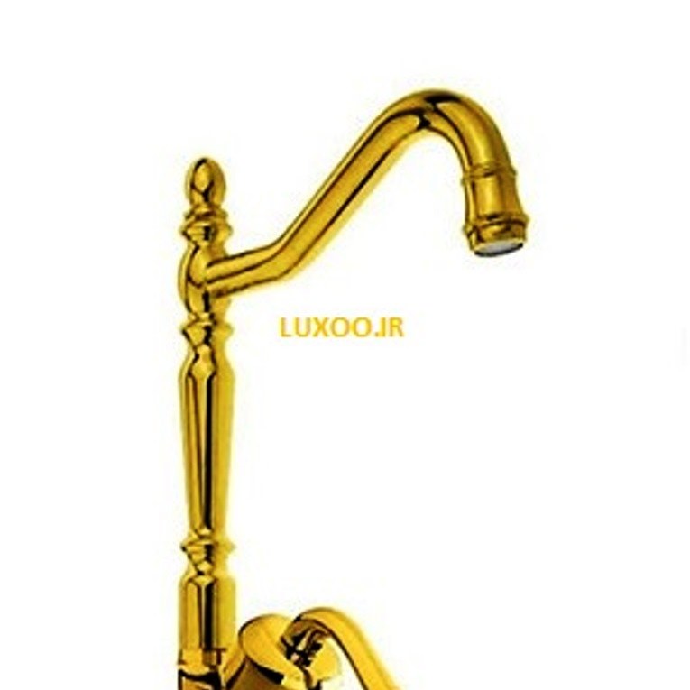 شیر سینک ظرفشویی آشپزخانه طلایی قاجاری 