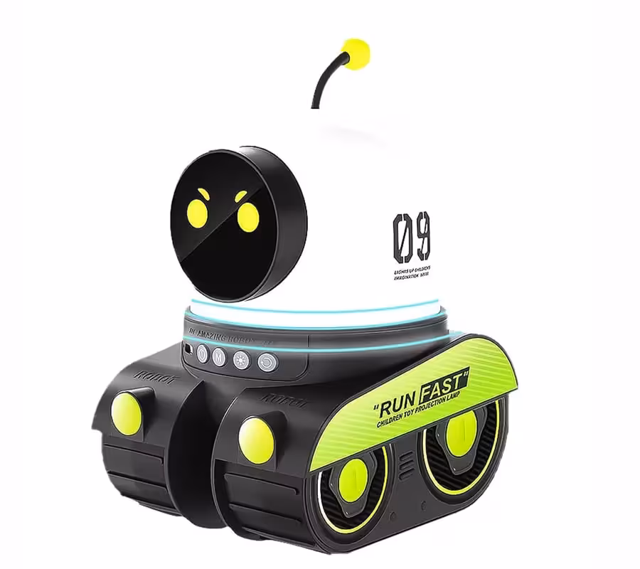 چراغ خواب و پروژکتور کهکشانی طرح ربات lamps galaxy projector robot