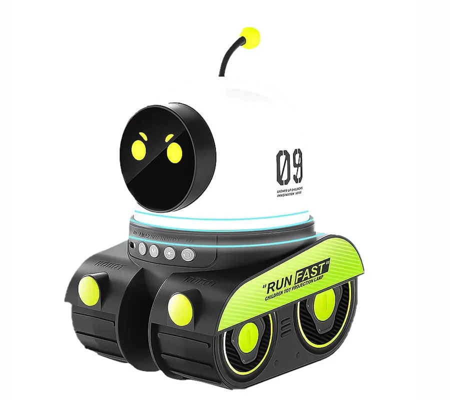 چراغ خواب و پروژکتور کهکشانی طرح ربات lamps galaxy projector robot