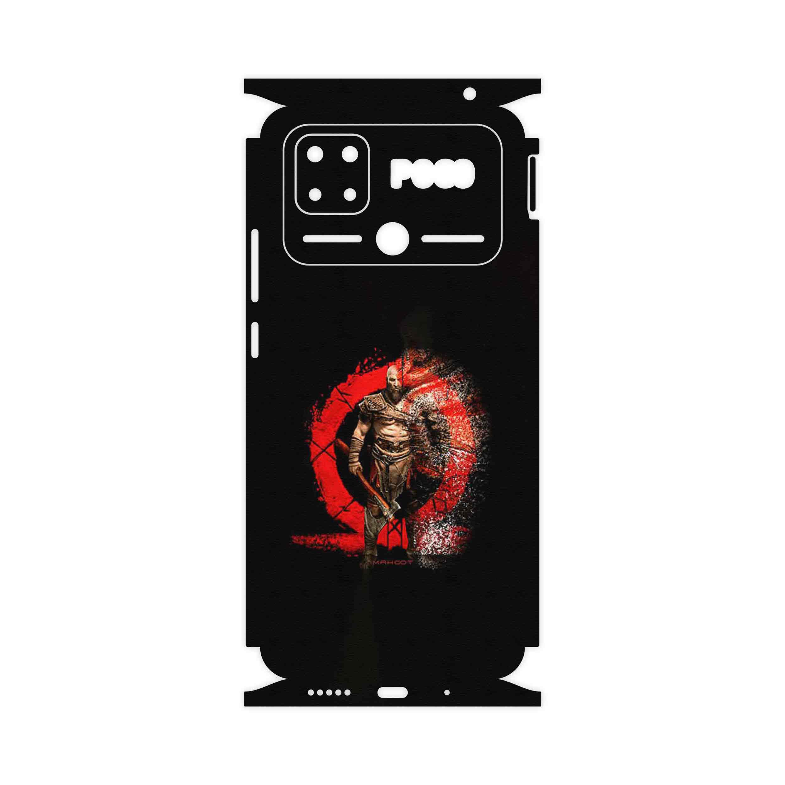برچسب پوششی ماهوت مدل GOD_OF_WAR-FullSkin مناسب برای گوشی موبایل شیائومی Poco C40