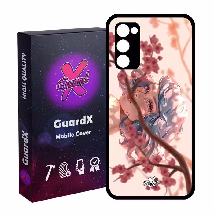 کاور گارد ایکس طرح Girl مدل Glass10007 مناسب برای گوشی موبایل سامسونگ Galaxy S20 FE