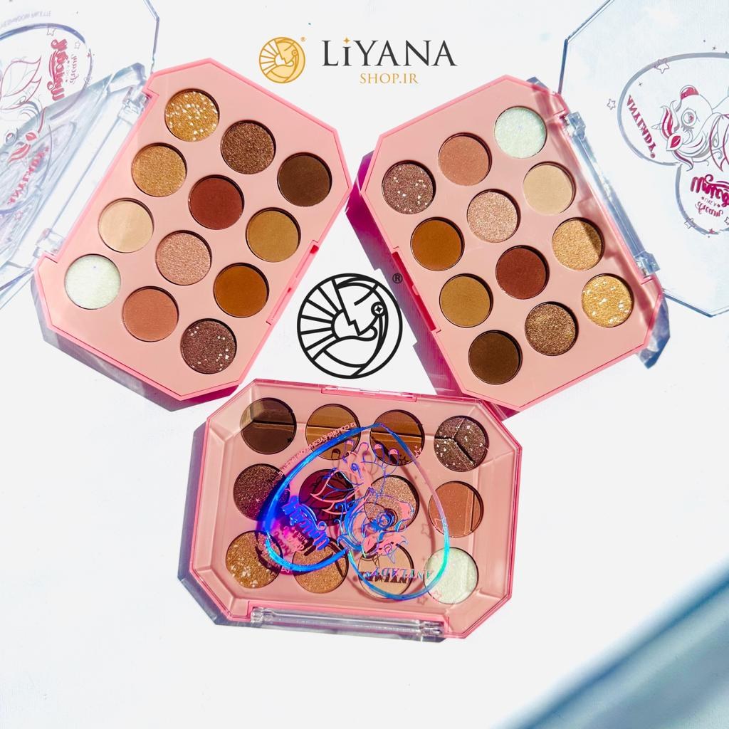 سایه چشم انی لیدی  طرح یونیکورن 12 رنگ شاین دار و مات لیانا شاپ