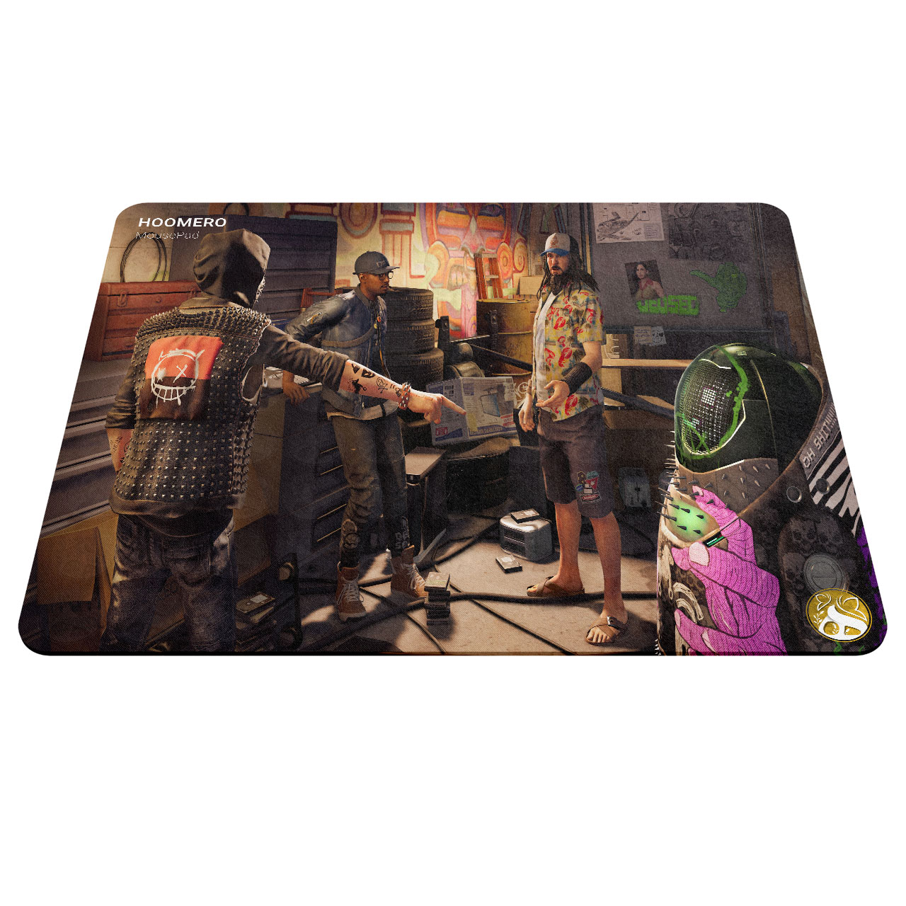 ماوس پد هومرو مدل A4663 طرح بازی Watch Dogs