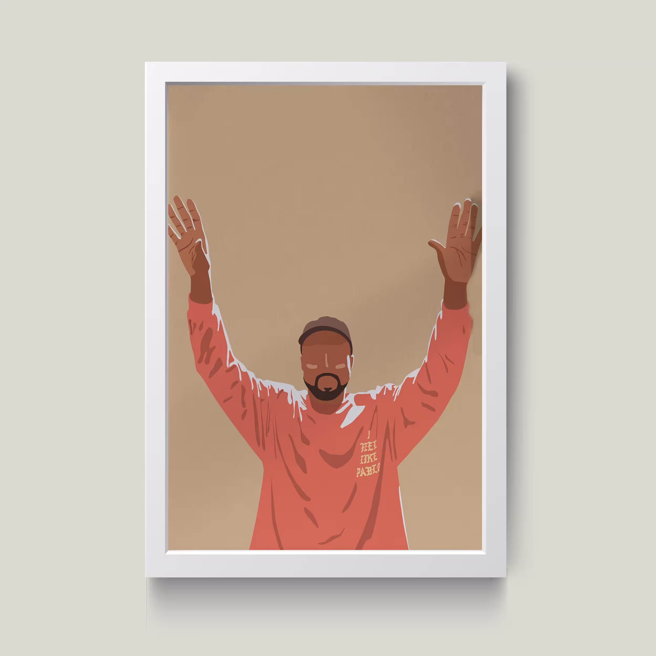 تابلو مدل کانیه وست Kanye West کدS1659-w